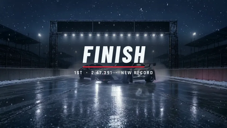 The finish