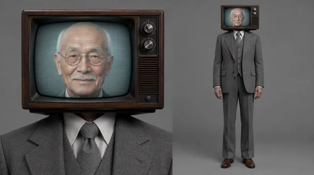 The TV-head man