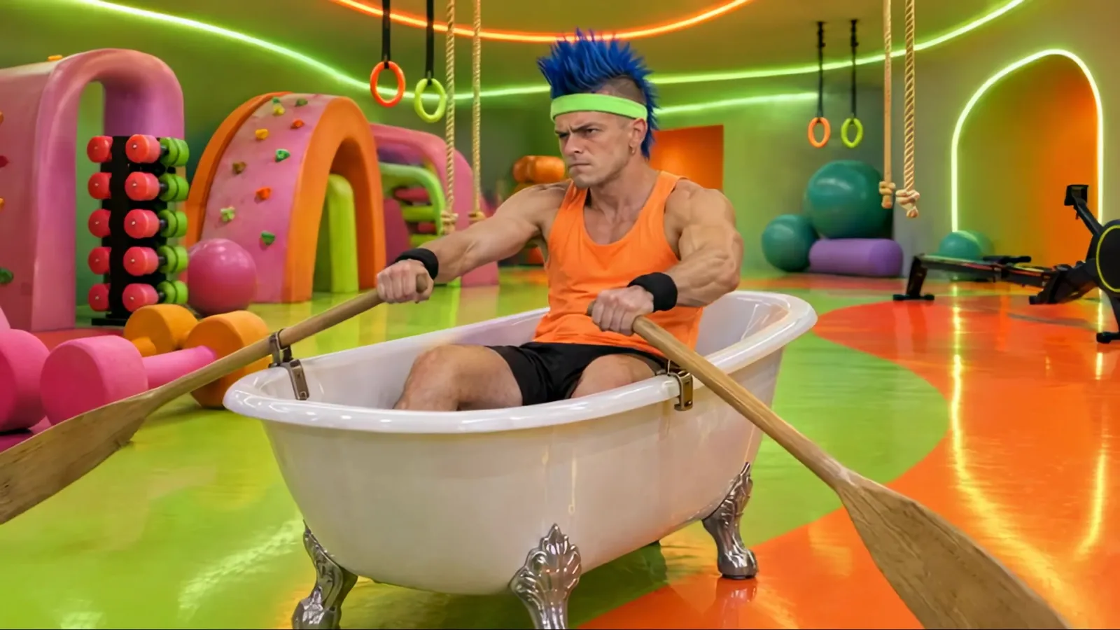 Duck or Fly: the punk rows a bathtub