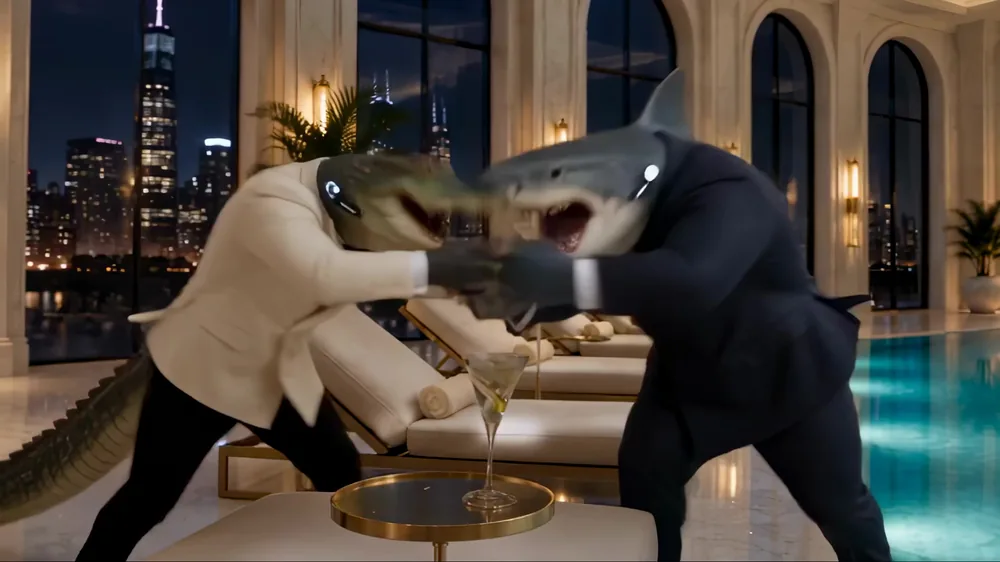 Hit Your Mark: The pool - croc & shark