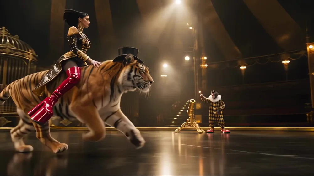 Hit Your Mark: Séla rides a tiger